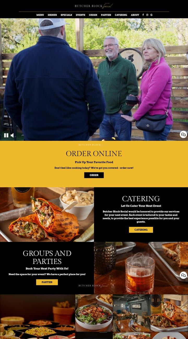 Butcher Block Social website