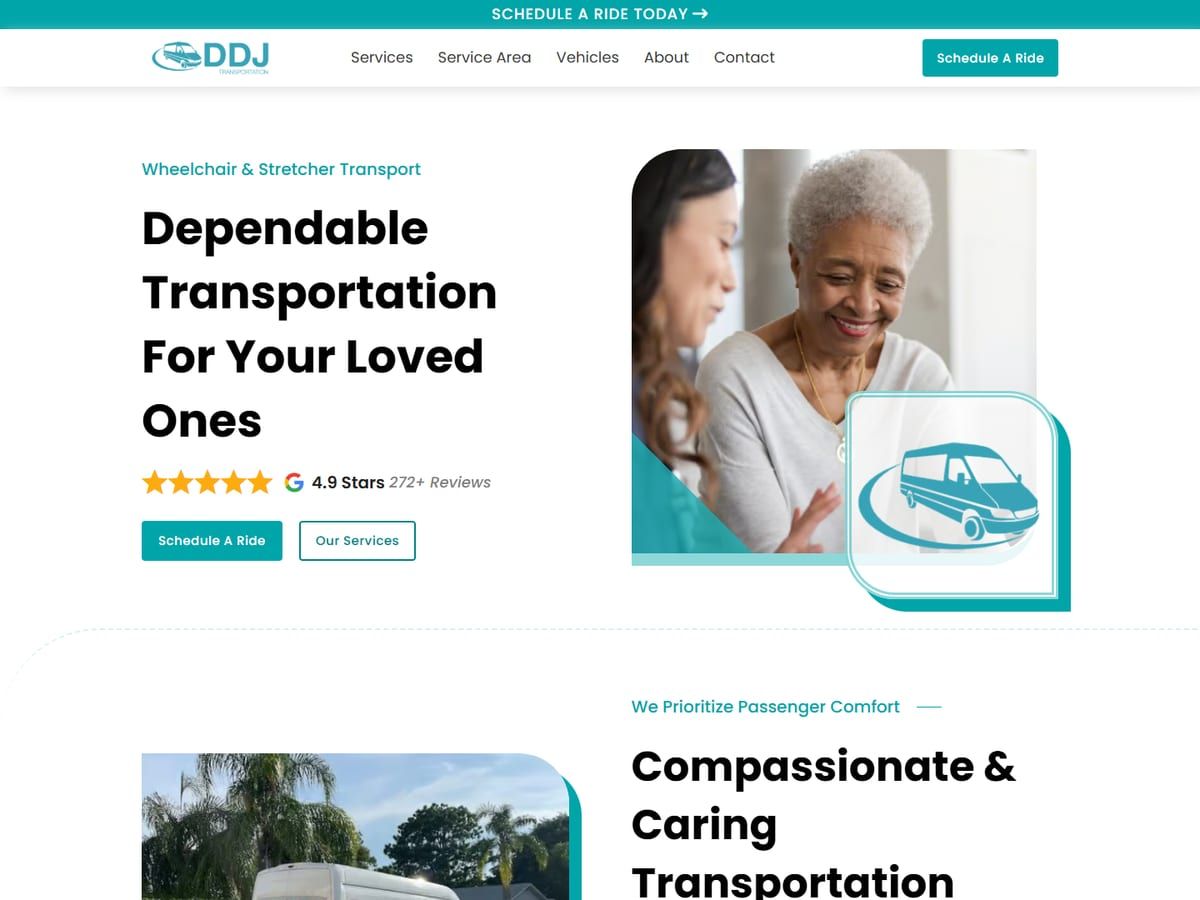 DDJ Transport website