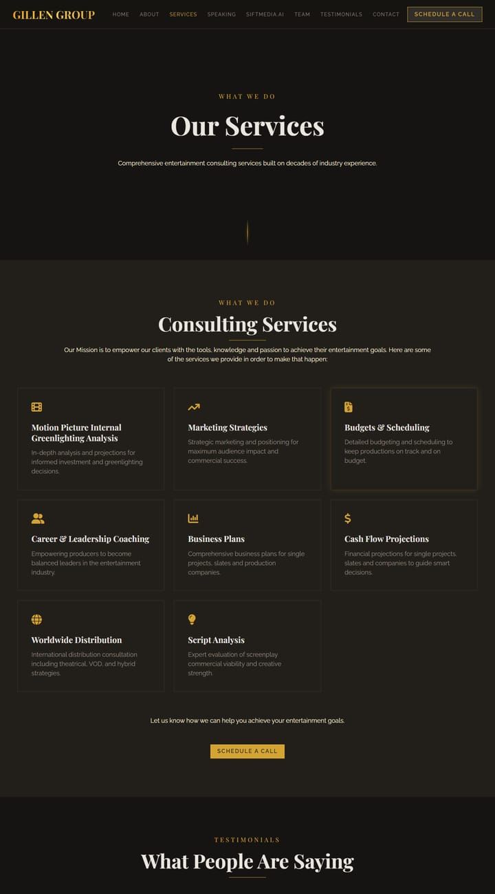 Gillen Group interior page