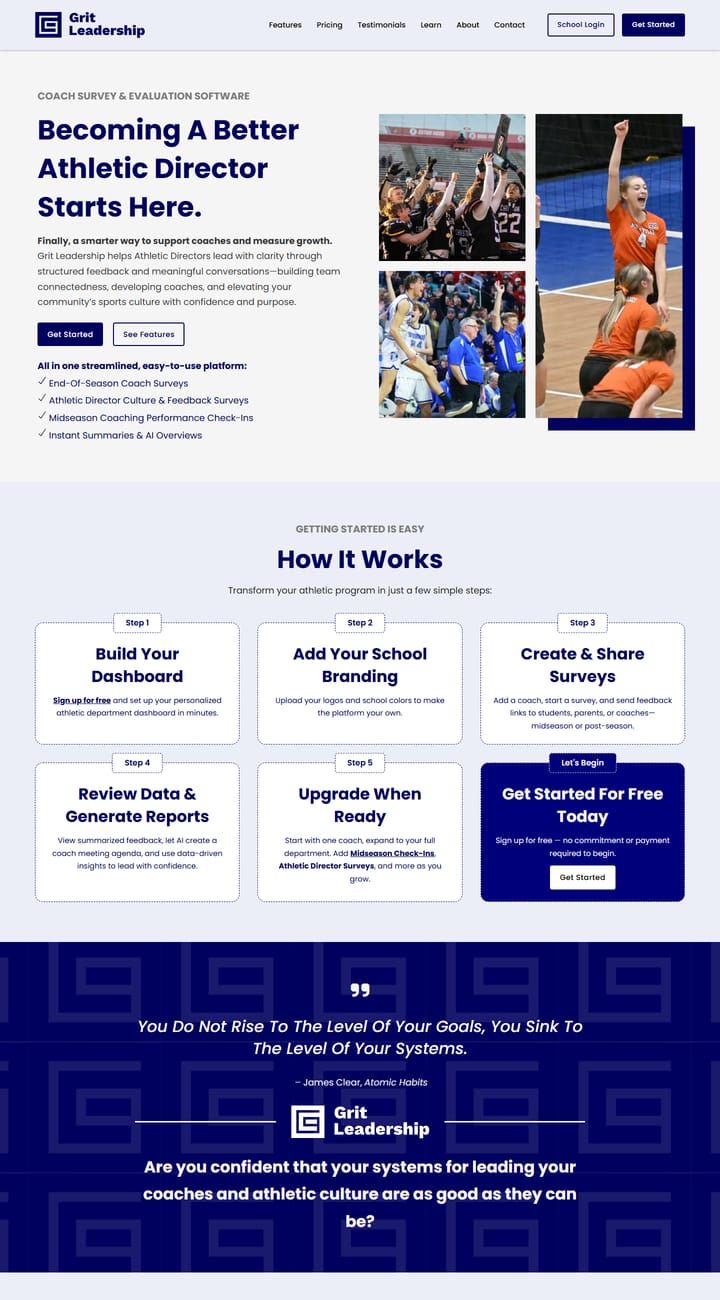 Grit Leadership website