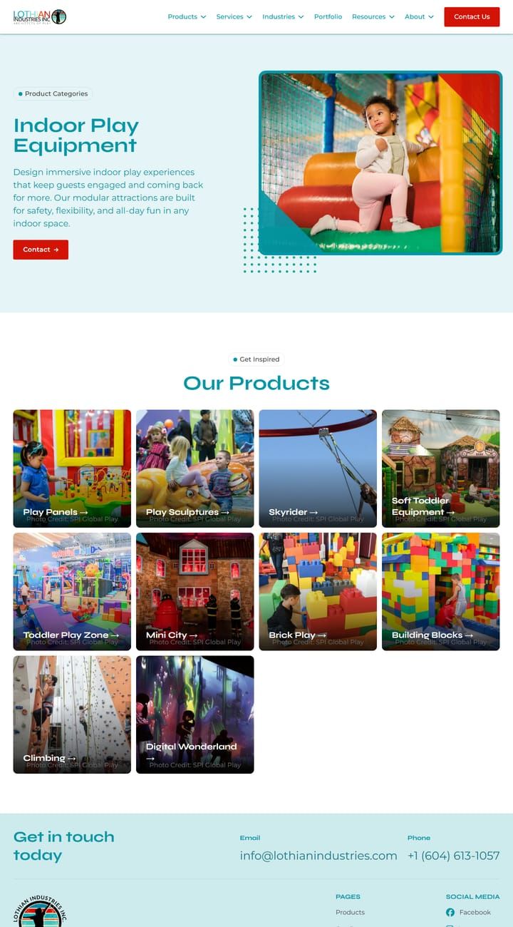 Lothian Industries interior page