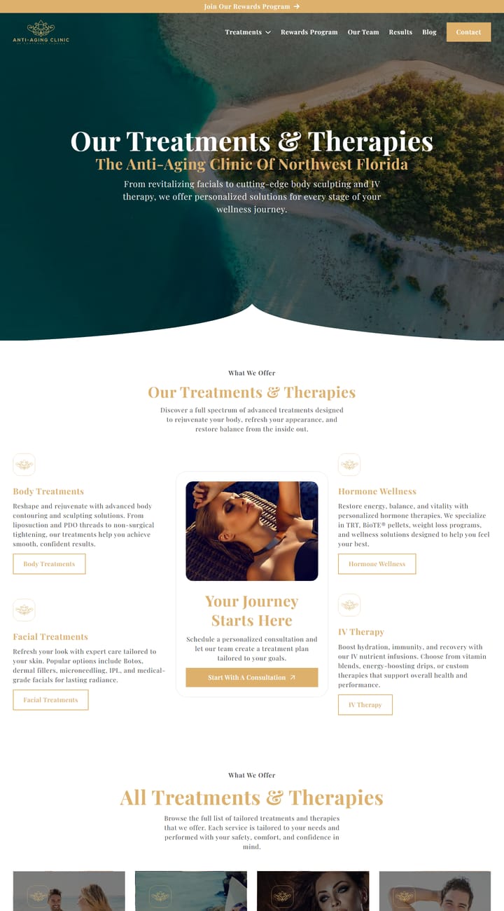 Anti-Aging Clinic of Northwest Florida interior page