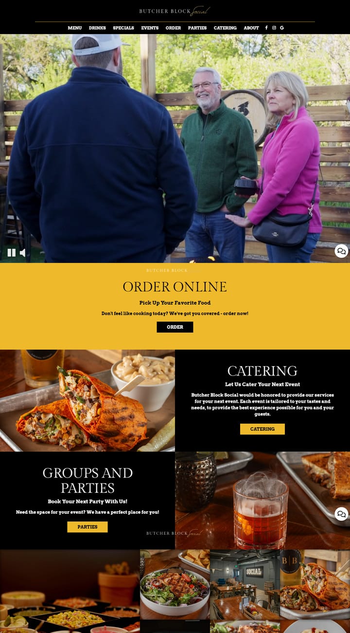 Butcher Block Social website