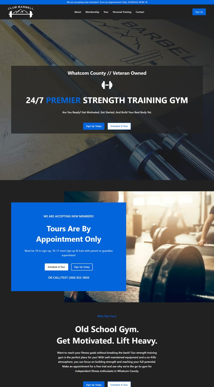 Club Barbell website