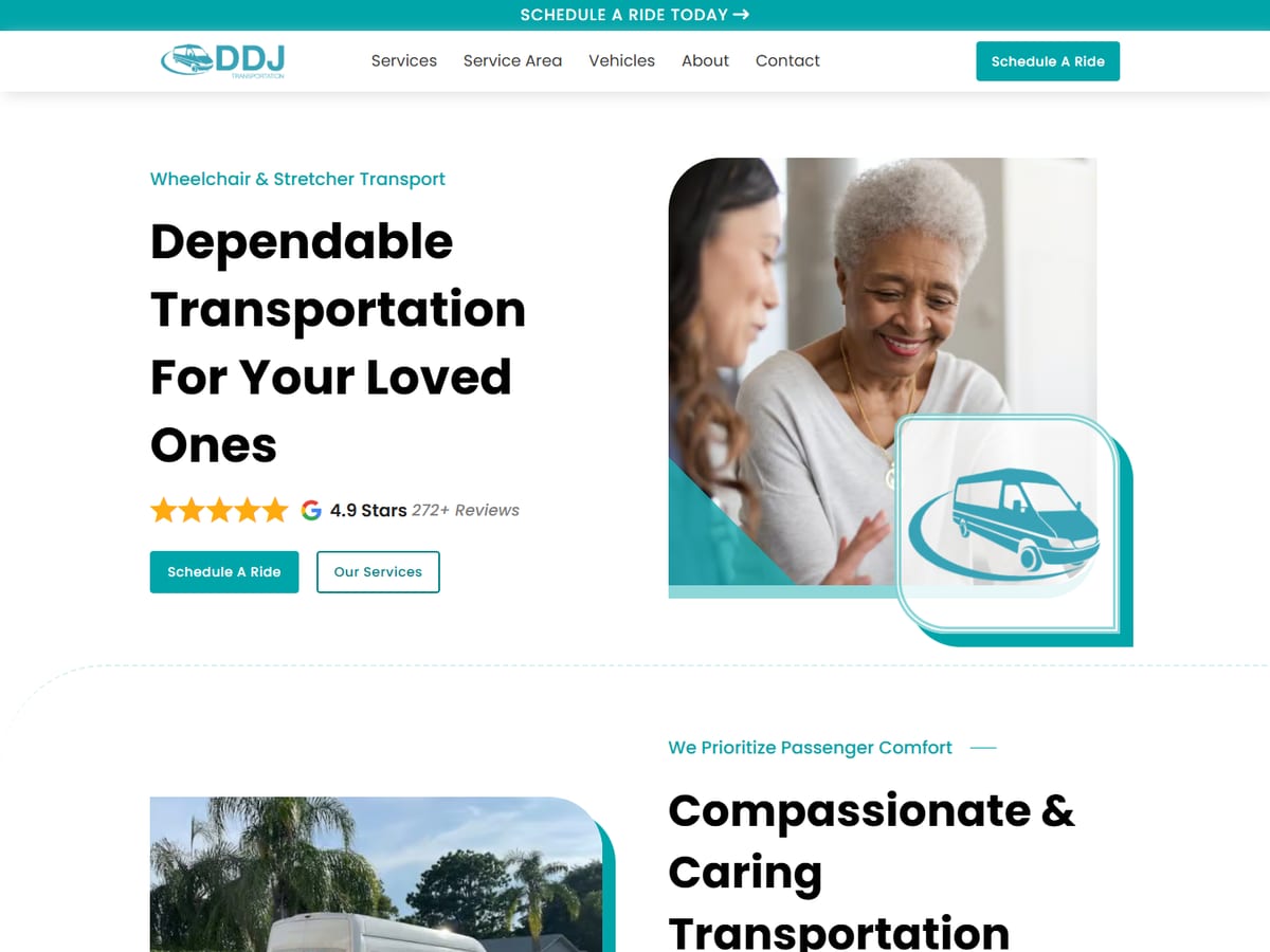 DDJ Transport website
