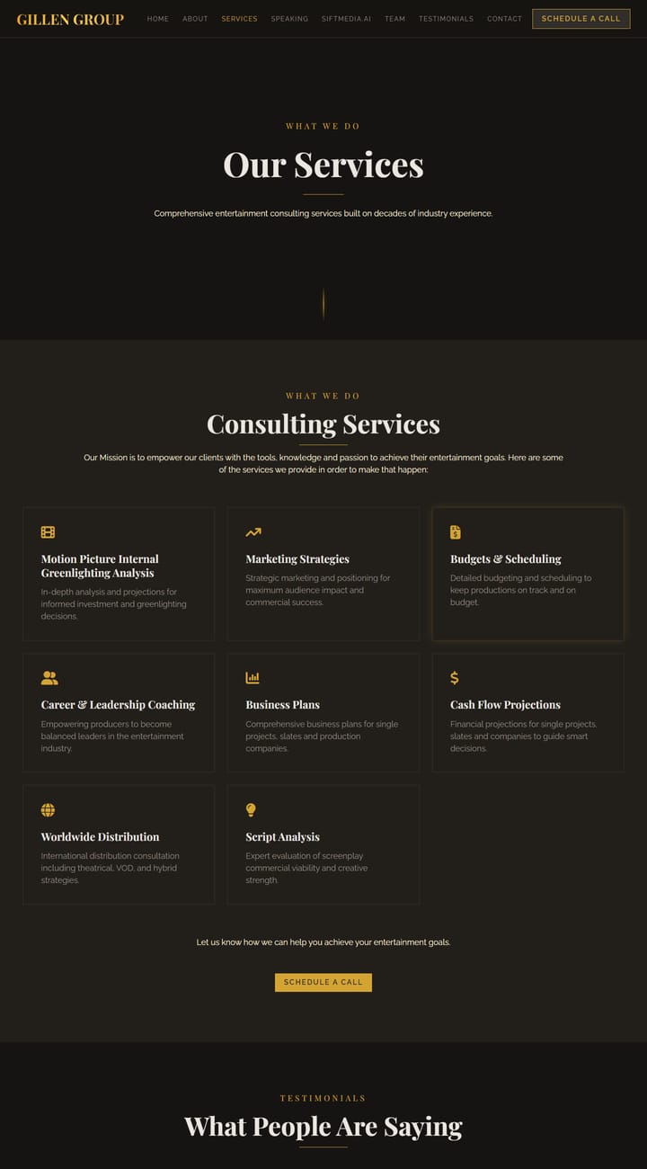 Gillen Group interior page