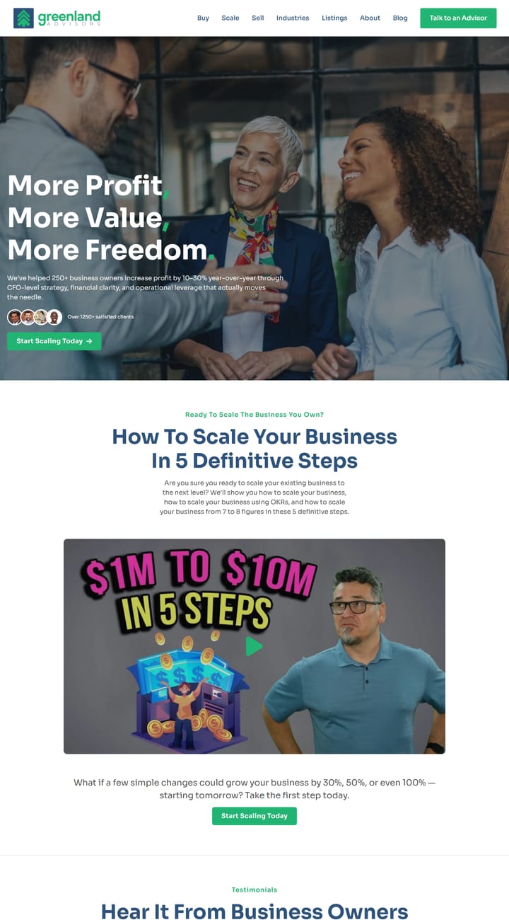 Greenland Advisors interior page