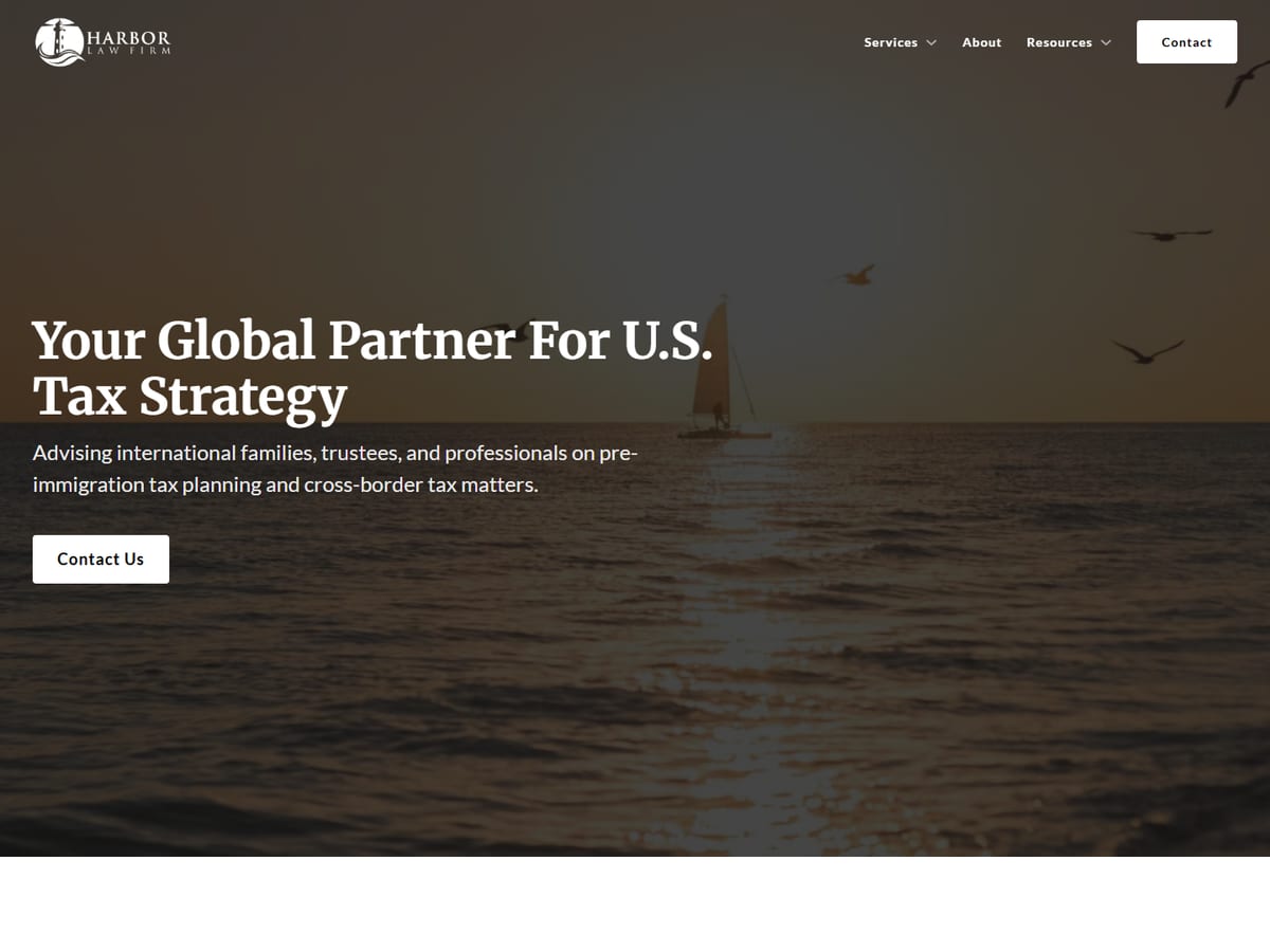 Harbor Law Firm website