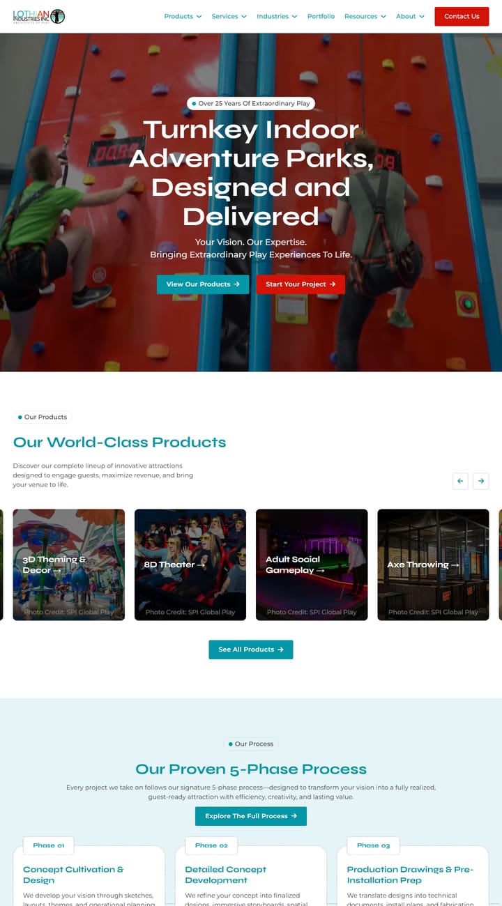 Lothian Industries website