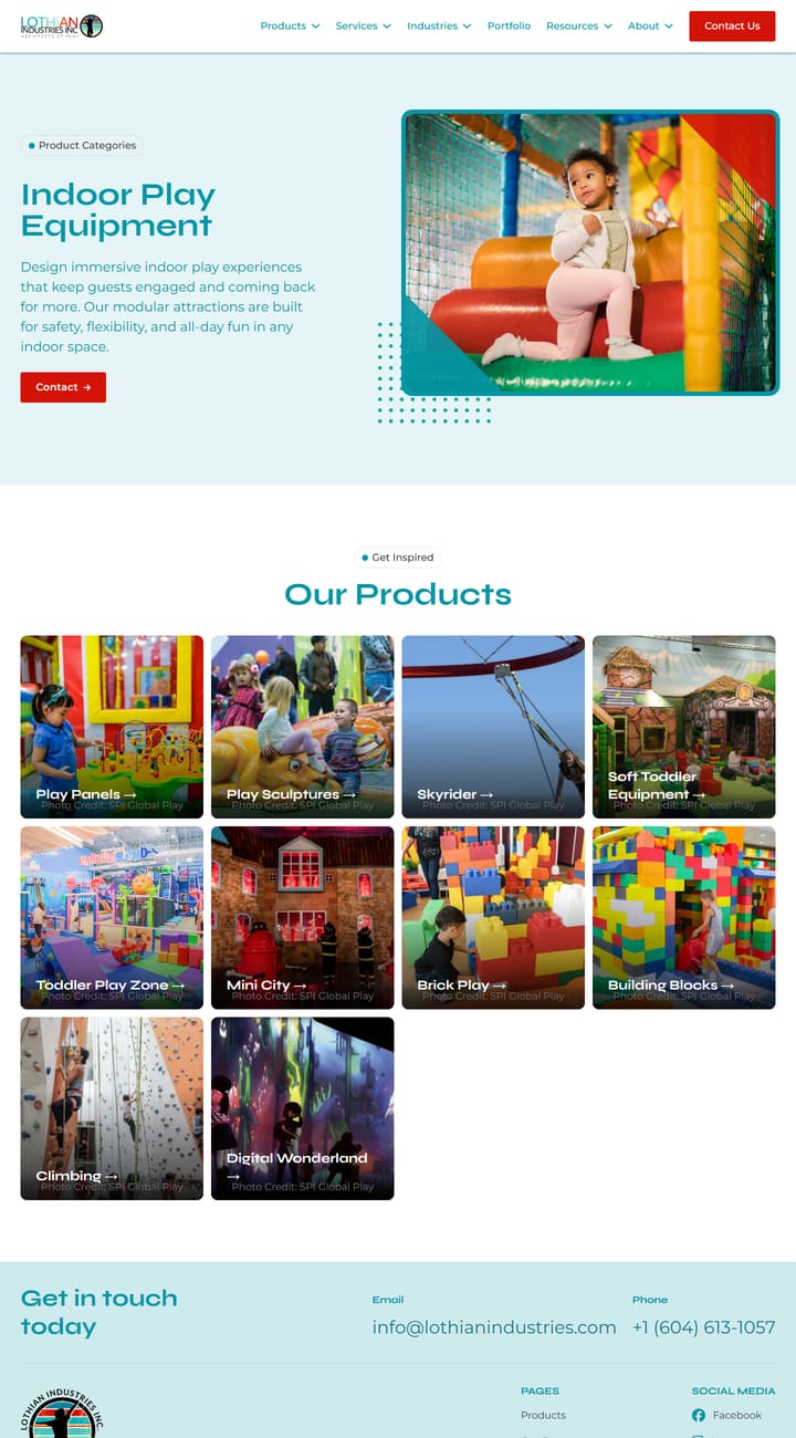 Lothian Industries interior page