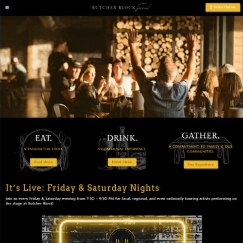 restaurant website